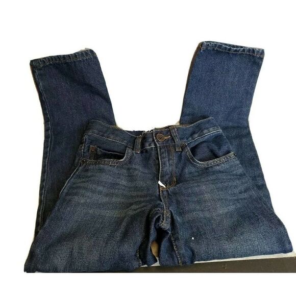 Children's Place Straight Jeans Dark Wash Size 7S Slim adjustable Worn Once! - Picture 10 of 11